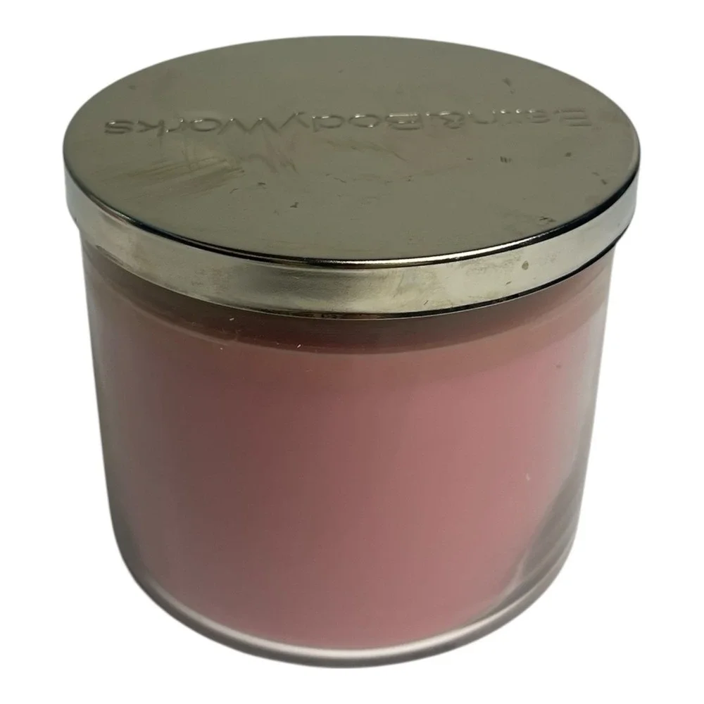 Bath & Body Works Cherry Blossom Pound Cake 3 Wick Scented Candle  14.5 oz